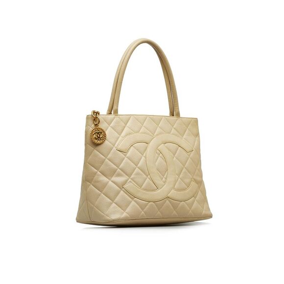 Pre Loved Chanel Caviar Medallion Tote - Picture 2 of 15